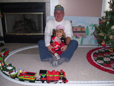 Driving Uncle Jamie's train