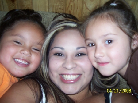 Marie and my granddaughters Vanessa & Jaden.