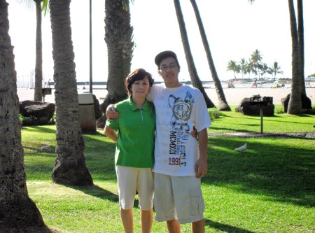 My wife Yon Hui/son Bill II in Hawaii Oct 09