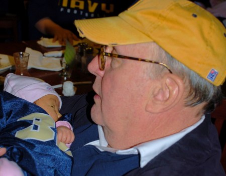Granddad & Hailey at 2009 Army/Navy Gathering