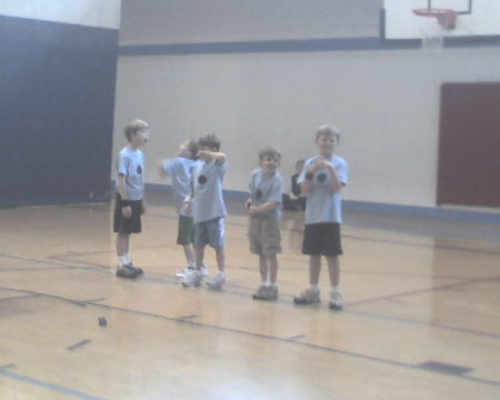 Zach on Starting Five - YMCA B-ball Team '08