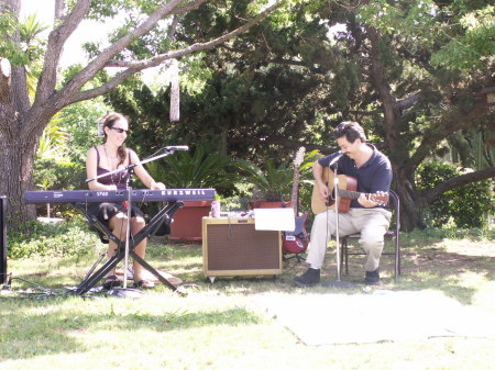 Concert in backyard