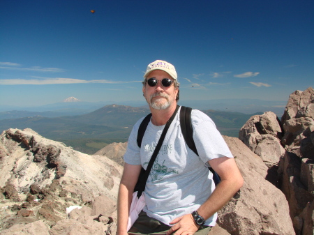 Sitting on top of Lassen Peak