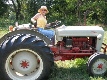 Me on our antique tractor