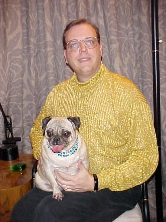 Me with my Pug Maxie, 2006