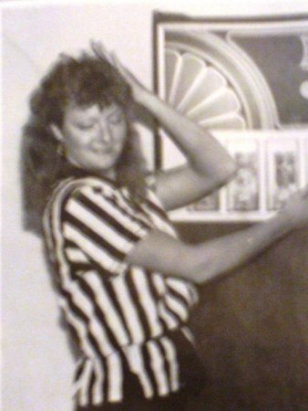 1984 the liz Miester striking a pose