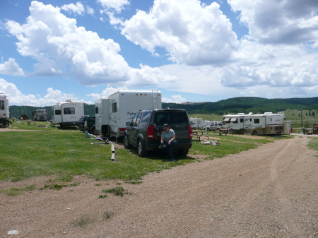 Our campsite at Cripple Creek, Colorado.