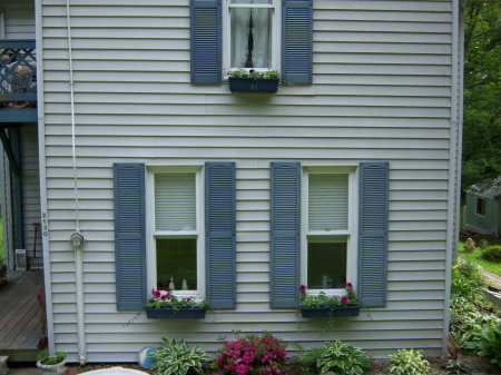 New Shutters and flower boxes