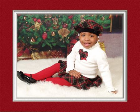 Miyah Holiday Pic at 20 months