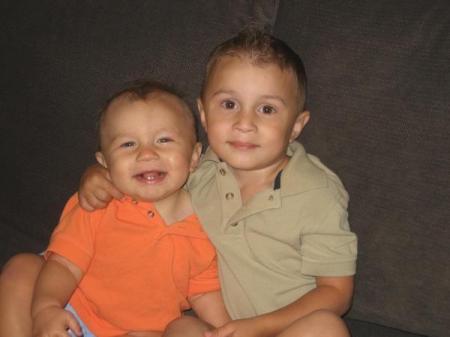 My grandsons Trevor and Joshua