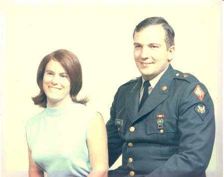 With first husband in 1969