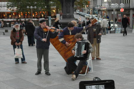 Street musicians in Cologne