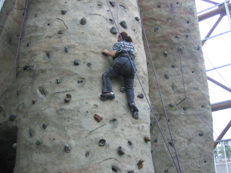 Different view of my first rock climb.