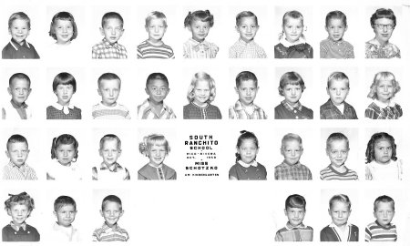 So. Ranchito School, Oct. 1959, Kindergarten