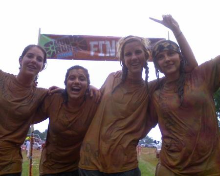 Jesse & friends at the end of the 2009 Mud Run