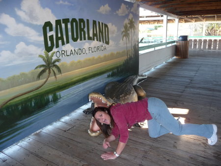 Me enjoying Gatorland