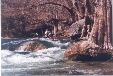 Rock Pile Rapid with son Bryan 1 of 3 Jan 2001