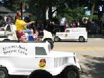 Jason drives a Shriner's vehicle