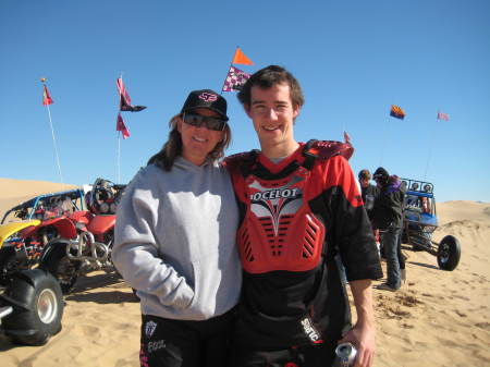 Me and son Zack in Glamis!