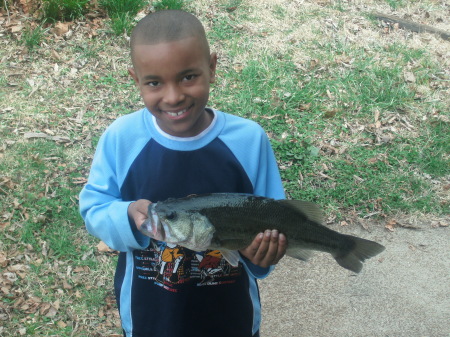 My 9yr old's first fish
