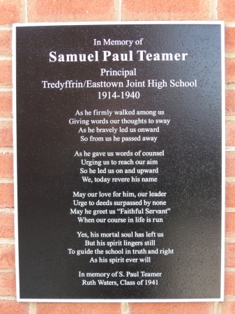 Plaque - S. Paul Teamer