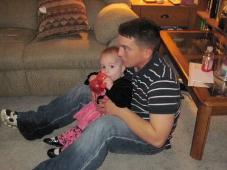 my son Zackariah and granddaughter AJ