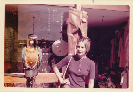 Mary Lou & Parrot, Sitges, Spain