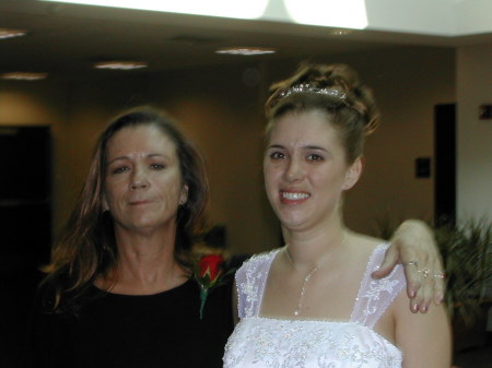 Danielle's wedding with proud mom