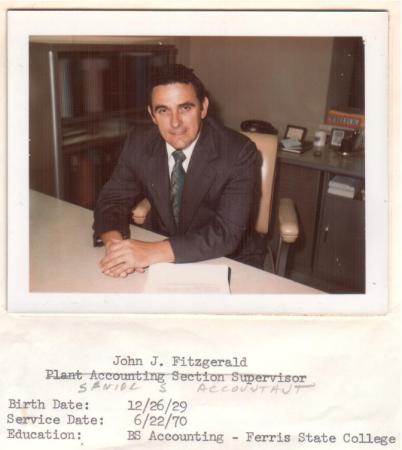 My Dad John Fitzgerald at work 1970