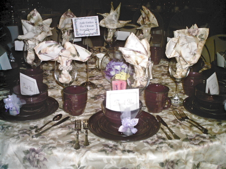 Heros Banquet Table Setting I did in May Of 08