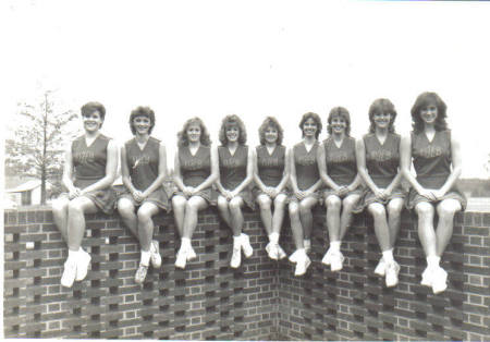 DBHS cheerleaders 84-85