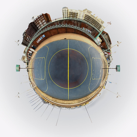 Look into the "Eye" of hoop court