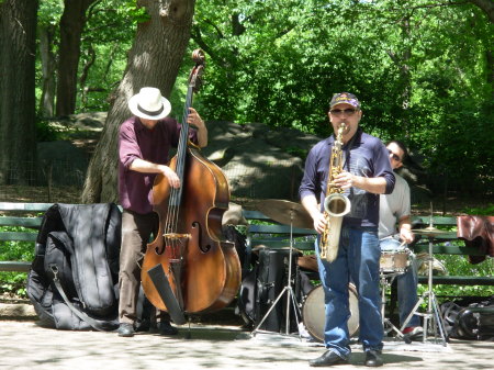 Free Jazz concert in Central Park.