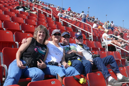 Me, my Dad and my Sisters at Talledega 2008