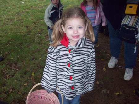 Sydney at the Easter egg hunt