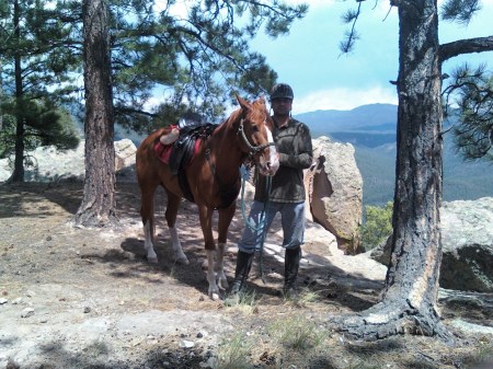 Me and Hoss on Virgin Mesa (Jemez)