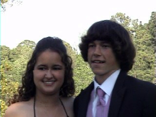 Megan and Brandon before the prom