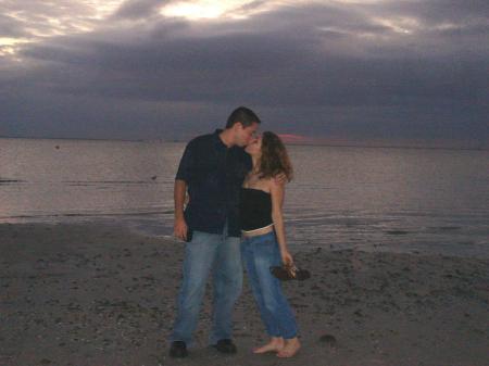 Val and I on a Beach in Tampa, FL