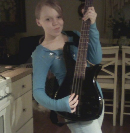 Tori (grand-daughter) rockin it out!