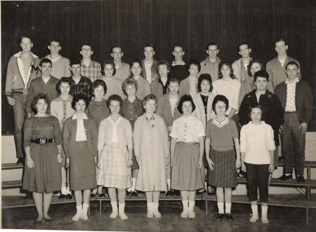 Seniors of 1962 at Mt. Ida, Ar. high school.