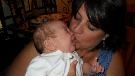 Nonni kissing Luke