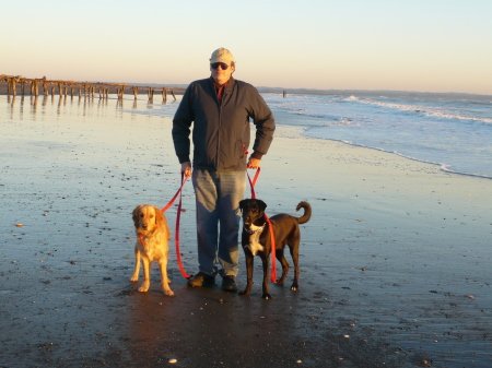 Don with Dakota and Leia in Ocean Shores