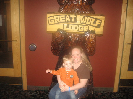 Jenn and Jack At Great Wolf Lodge.