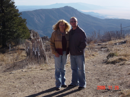 Ben and I top of Sandia Peak, Albuquerque