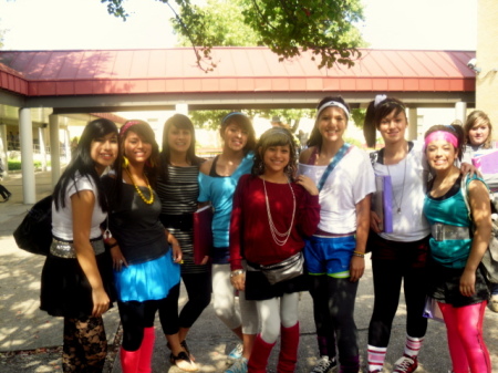 80's dress up Day At marshal high school