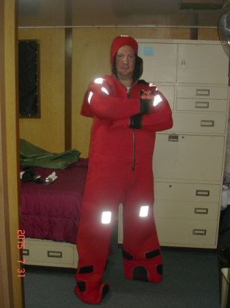 Testing my survival suit