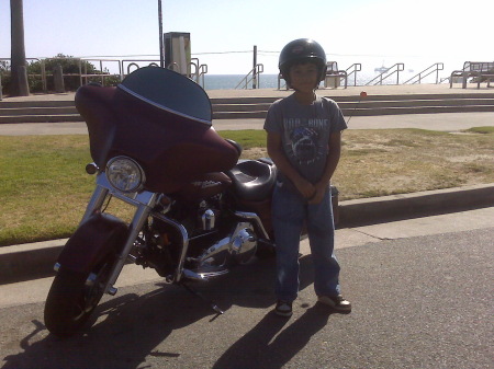 Michael and his Harley