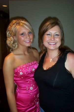 My beautiful baby girl and I...Prom 09
