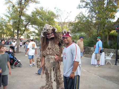 My husband and friend, Six Flags