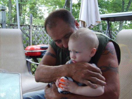 papa and our grandson gage